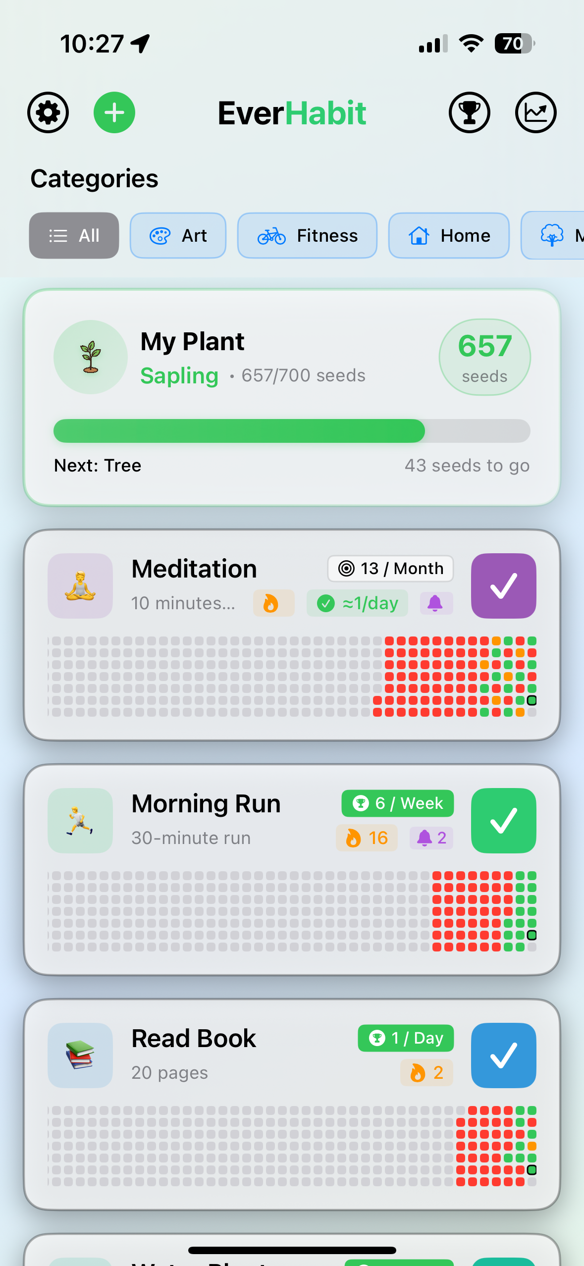 EverHabit App Screenshot
